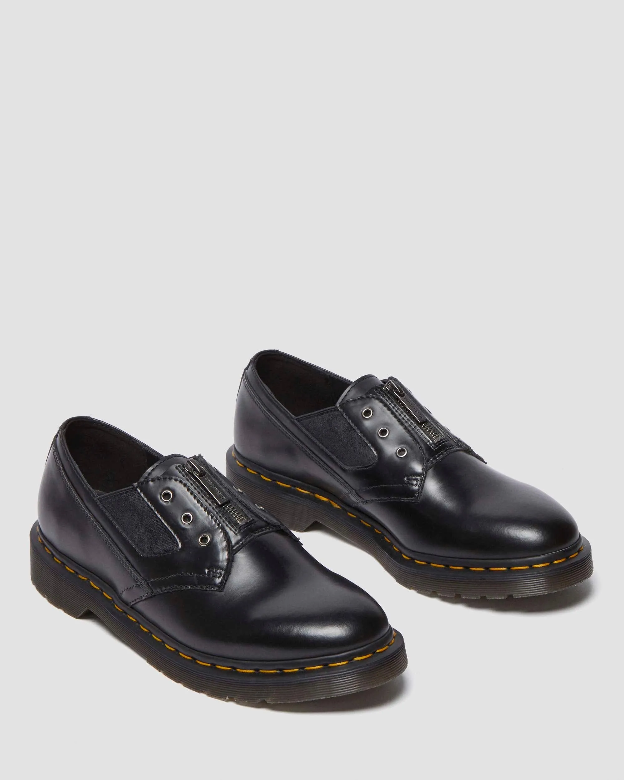 1461 Gusset Polished Smooth Leather Oxford Shoes