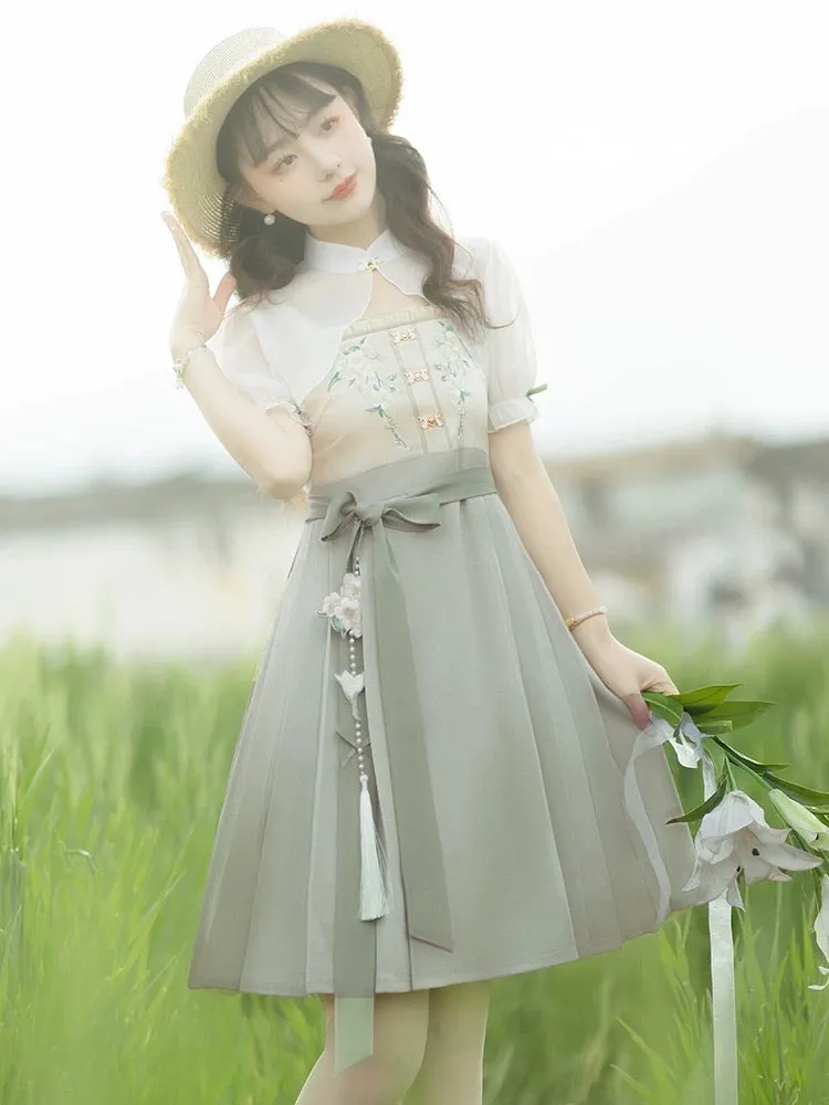 Abelia Modern Ming Style Hanfu