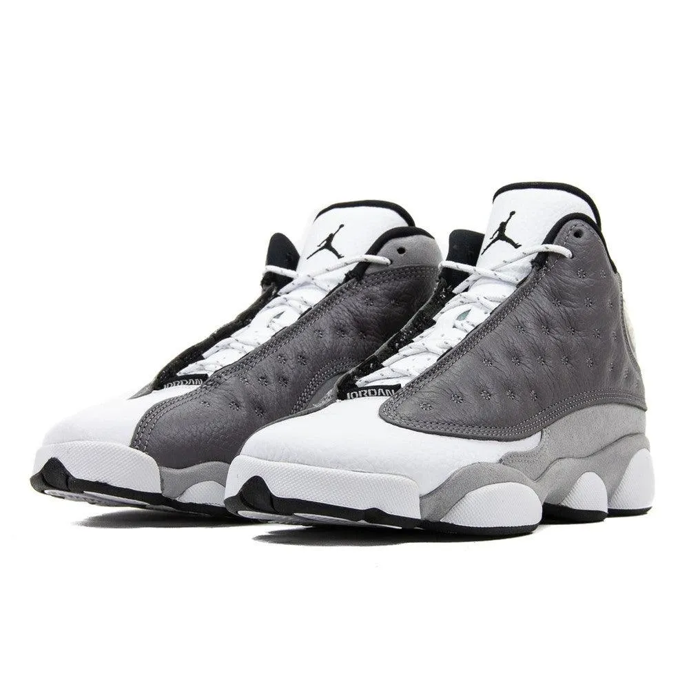 AJ 13 Retro Men's Basketball Sneakers White-Grey