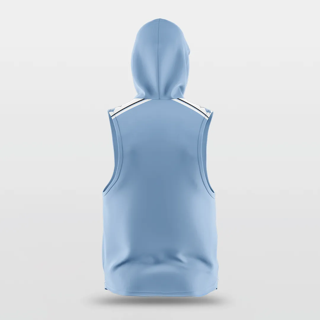 Carolina Blue - Customized Basketball Sleeveless Hoodies