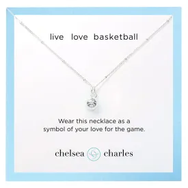 CC Sport Silver Basketball Necklaces (Team Pack of 12)