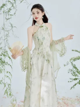 Cheongsam x Modern Hanfu: Dancing Leaves