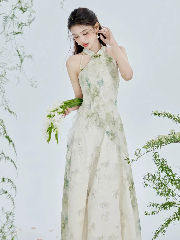 Cheongsam x Modern Hanfu: Dancing Leaves