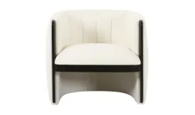 Francis White Accent Chair