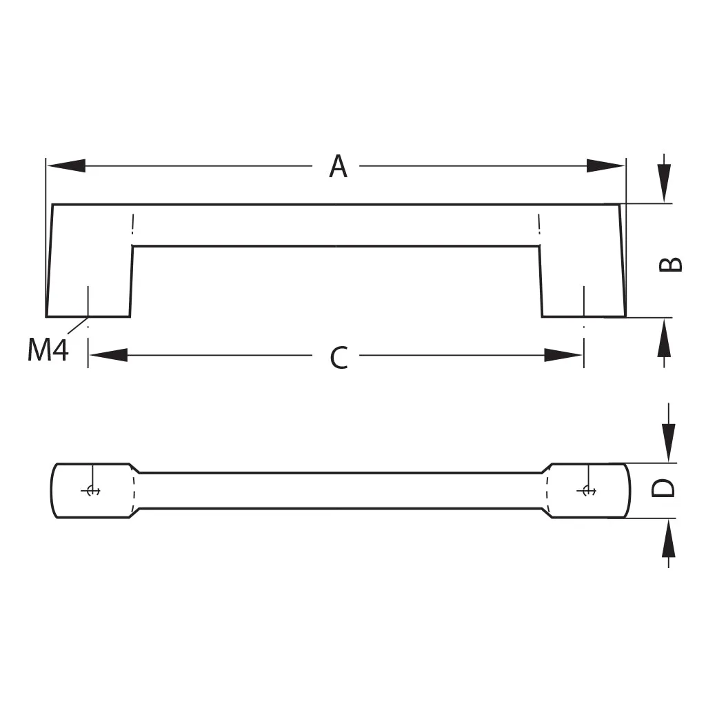 Furniture Handle Nickel Matt