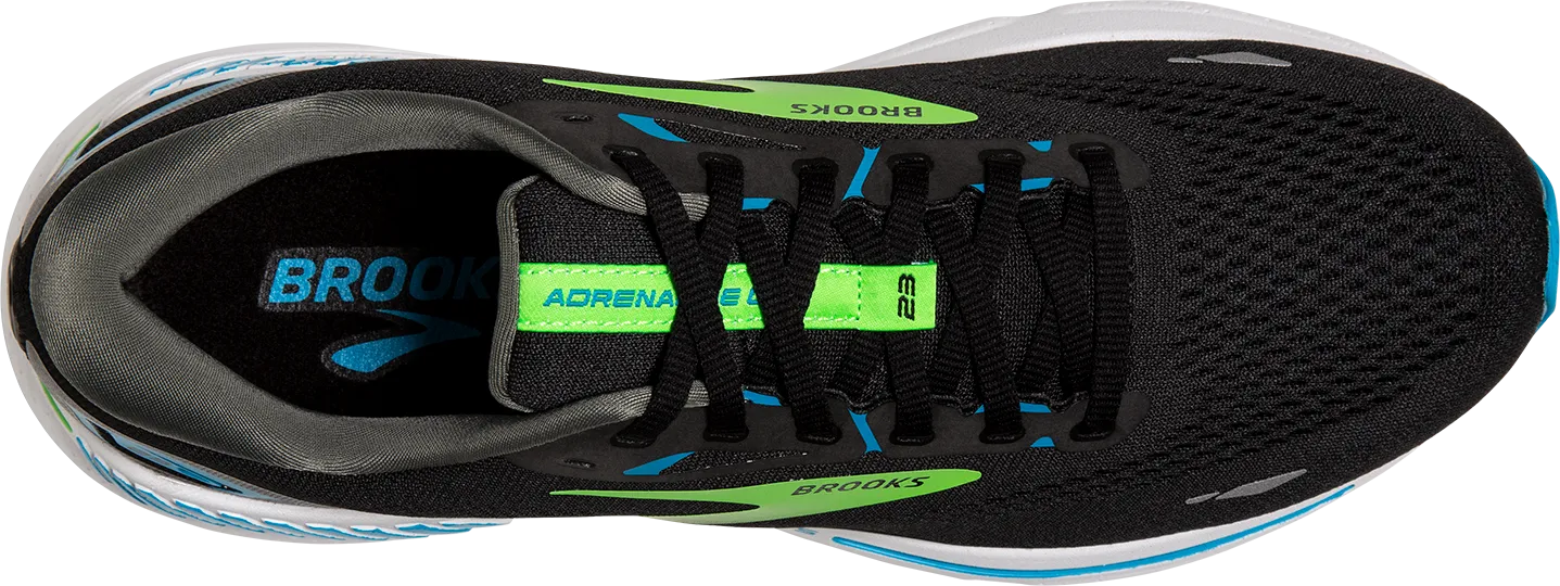 Men's Adrenaline GTS 23 EXTRA WIDE (006 - Black/Hawaiian Ocean/Green)