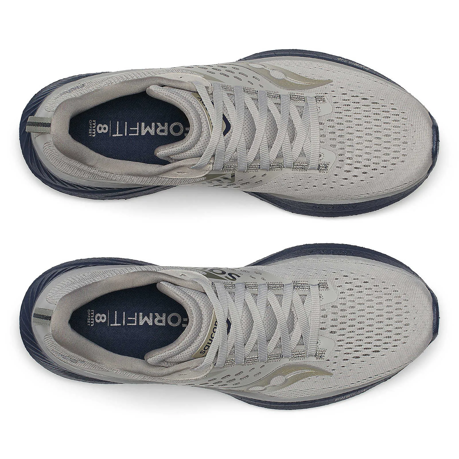 Men's Saucony Ride 17 Running Shoe in Dove | Navy