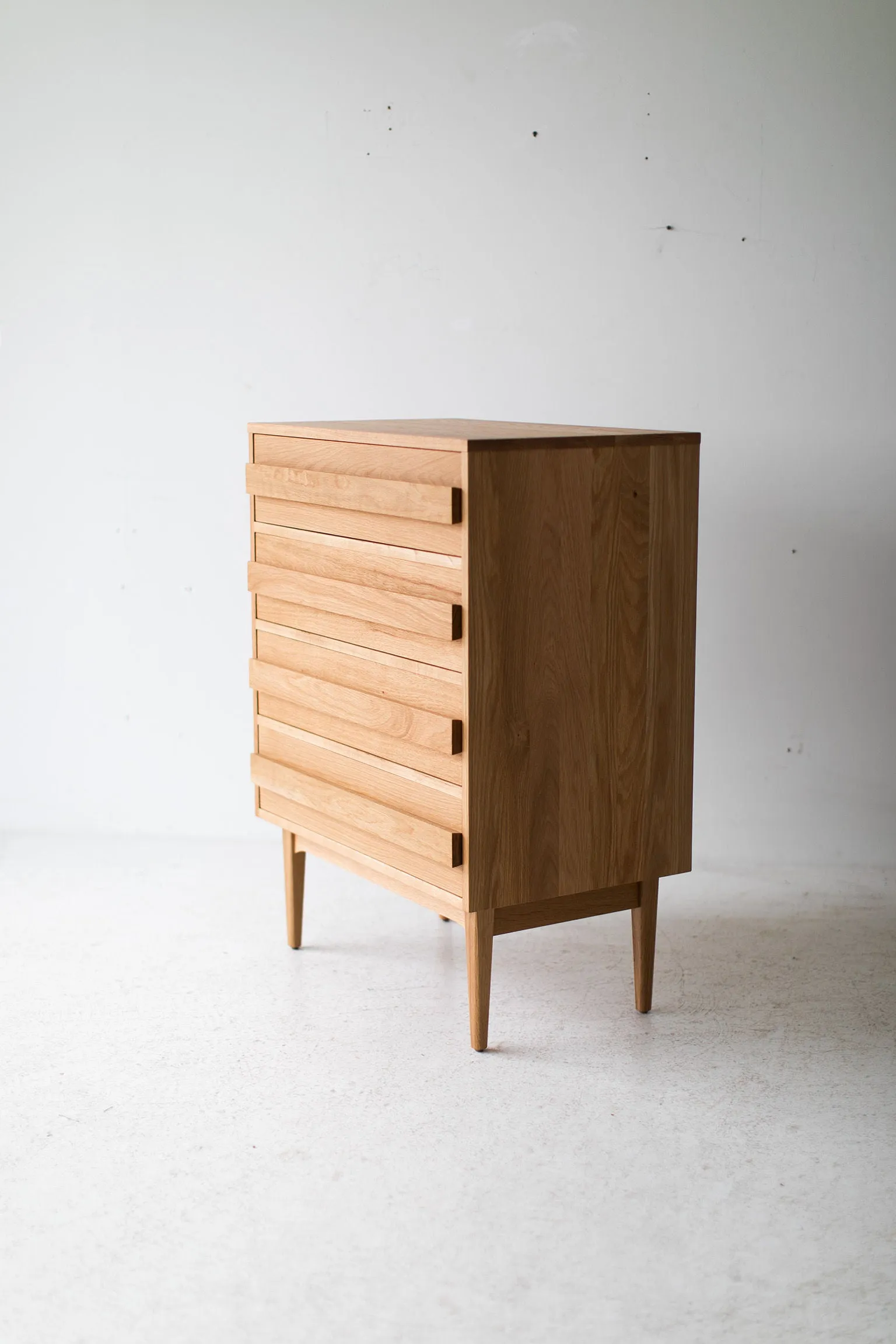 Mid Century Modern White Oak Dresser - 2221