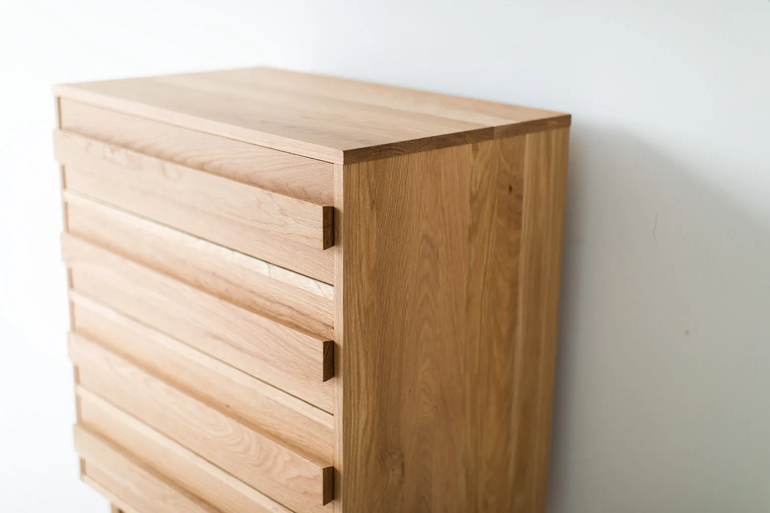 Mid Century Modern White Oak Dresser - 2221