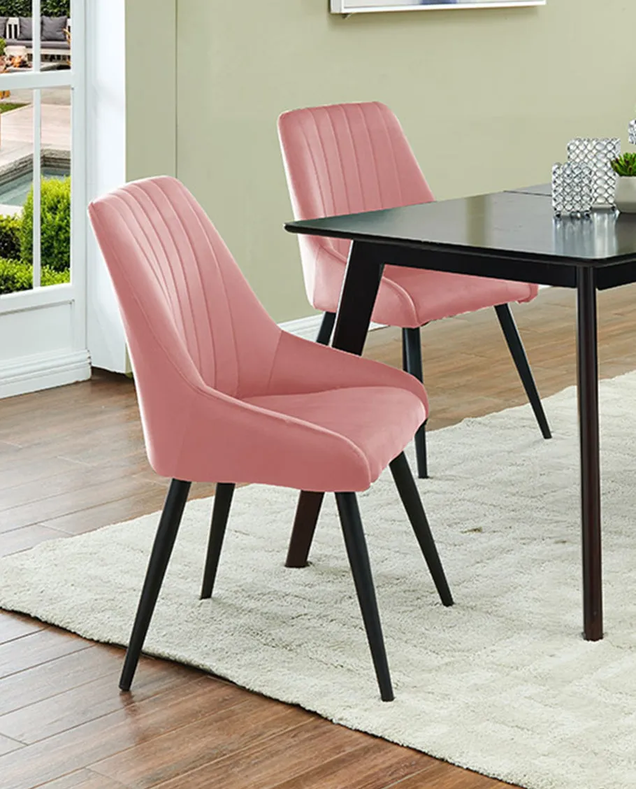 Paso Robles Velvet Tufted Dining Chairs Set of 2