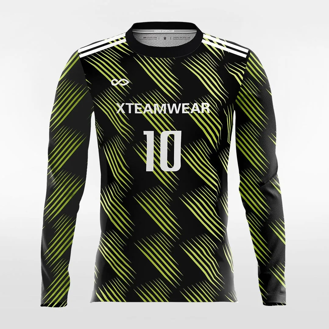 Retro Ⅱ - Customized Men's Sublimated Long Sleeve Soccer Jersey