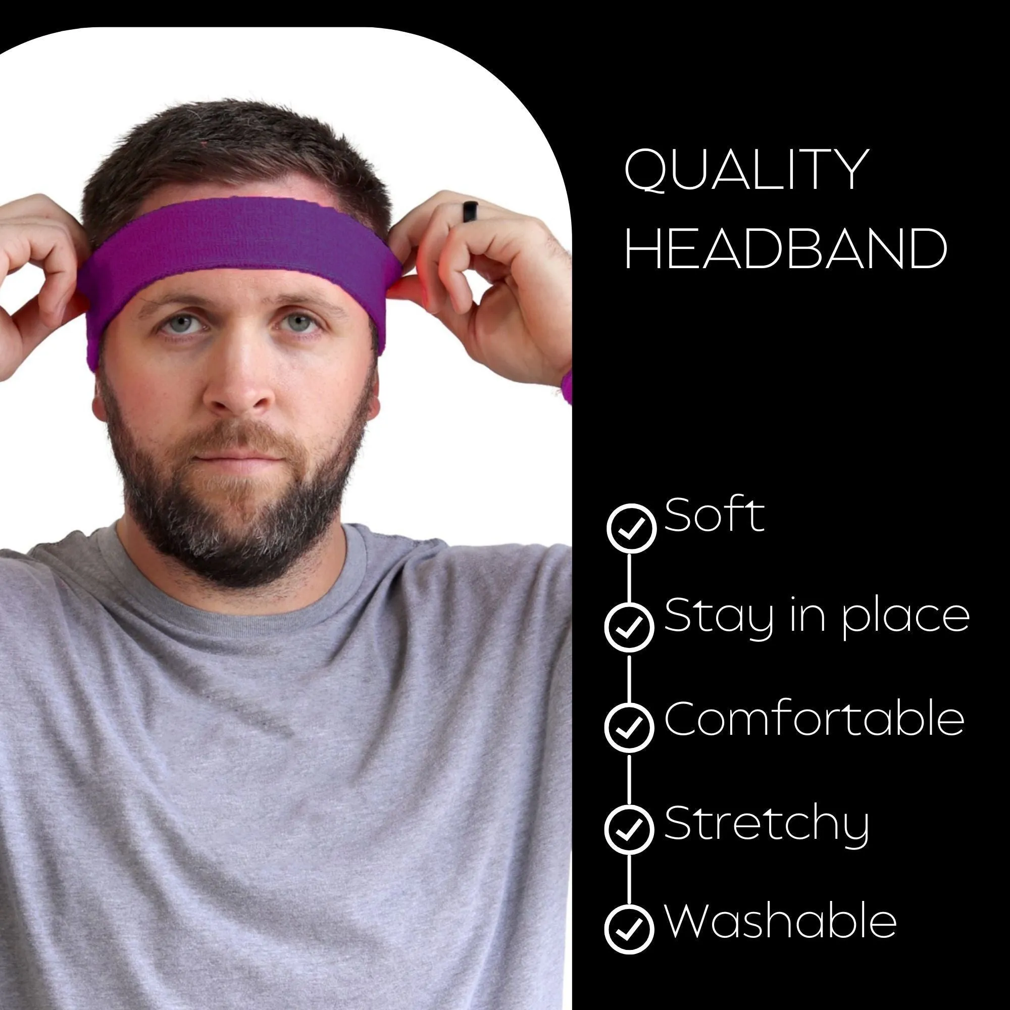 Royal Purple Head Sweatband