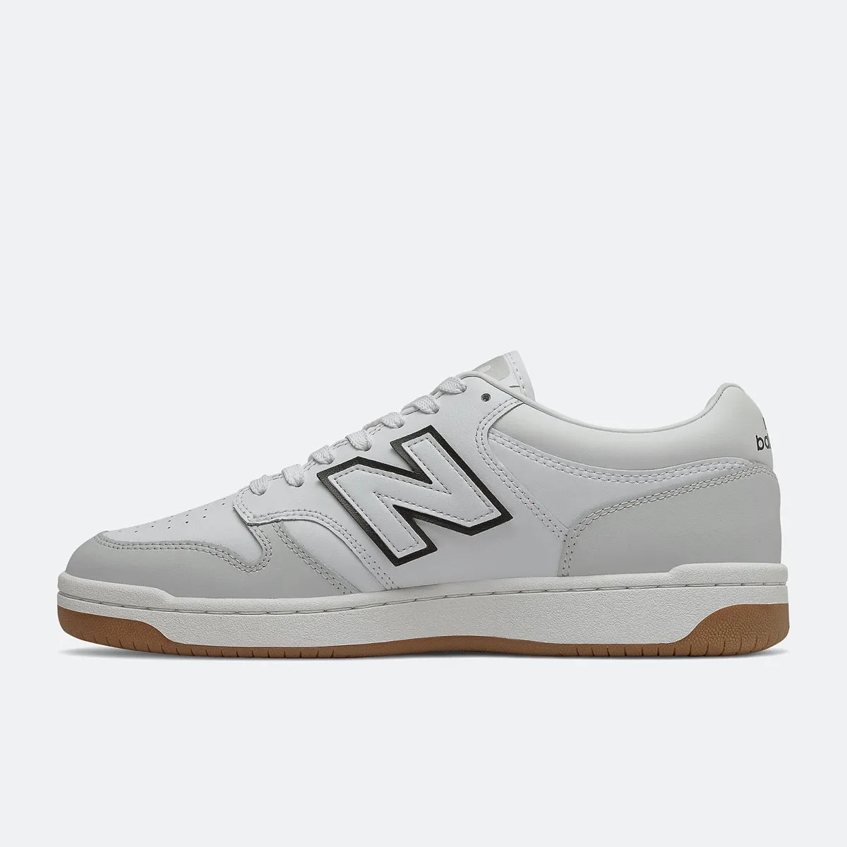 Scarpe Uomo NEW BALANCE Sneakers 480 in Pelle colore White e Summer Fog