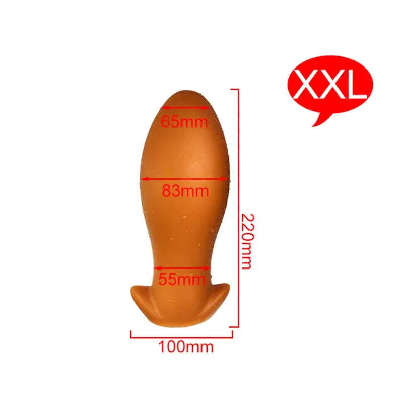 Silicone Dildo Anal Butt Plug - Huge Soft Vagina Anal Stimulator Sex Toys for Men Women