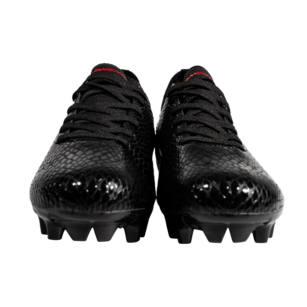 Velocity 3.0: Football Cleats - Black Cobra Skin